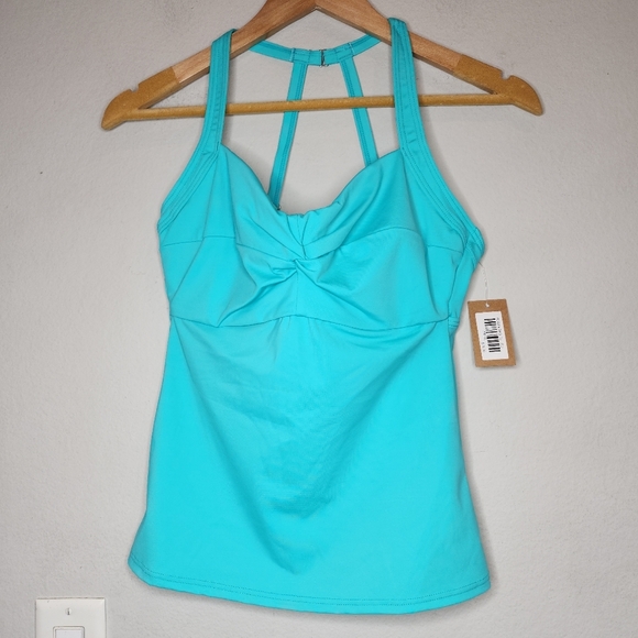 Title nine Other - NWT Title Nine Blue Green Tankini Top Underwire Size 32DD